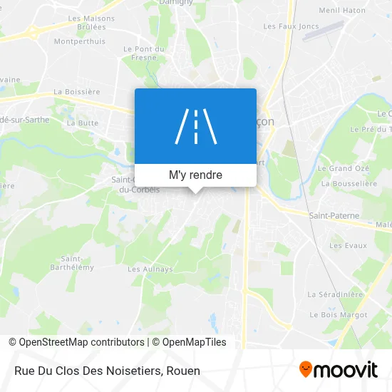Rue Du Clos Des Noisetiers plan