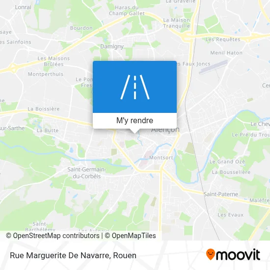 Rue Marguerite De Navarre plan