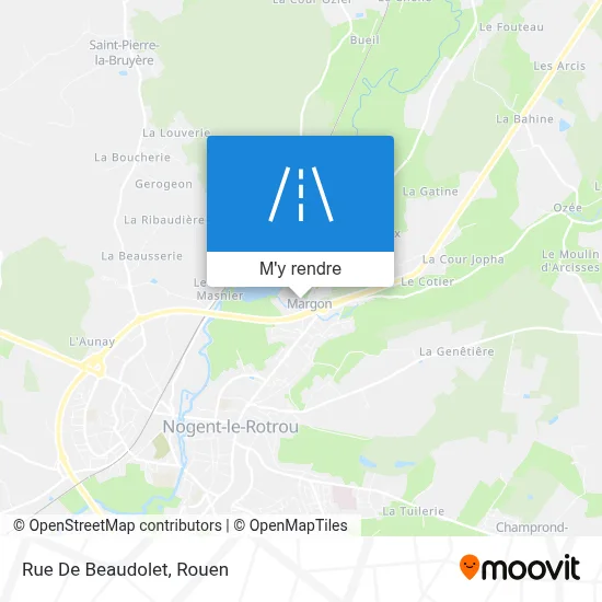 Rue De Beaudolet plan