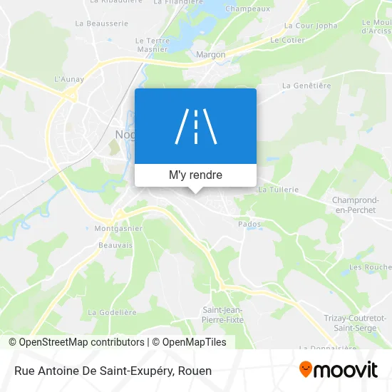 Rue Antoine De Saint-Exupéry plan
