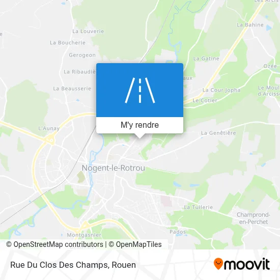 Rue Du Clos Des Champs plan