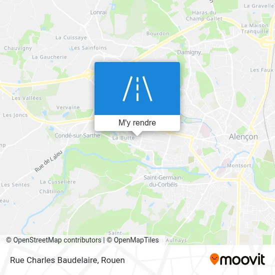 Rue Charles Baudelaire plan