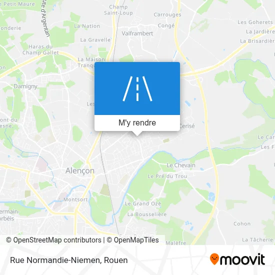 Rue Normandie-Niemen plan