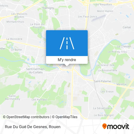 Rue Du Gué De Gesnes plan