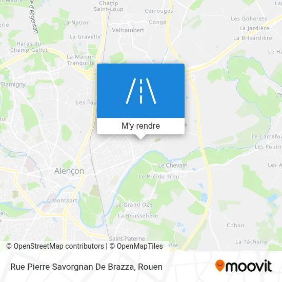 Rue Pierre Savorgnan De Brazza plan