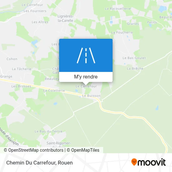 Chemin Du Carrefour plan