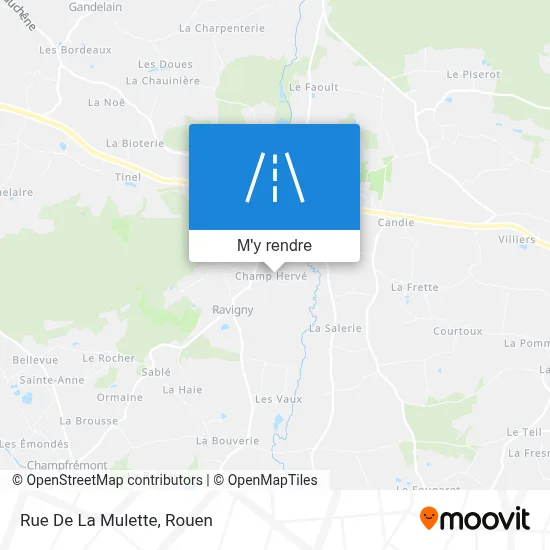 Rue De La Mulette plan
