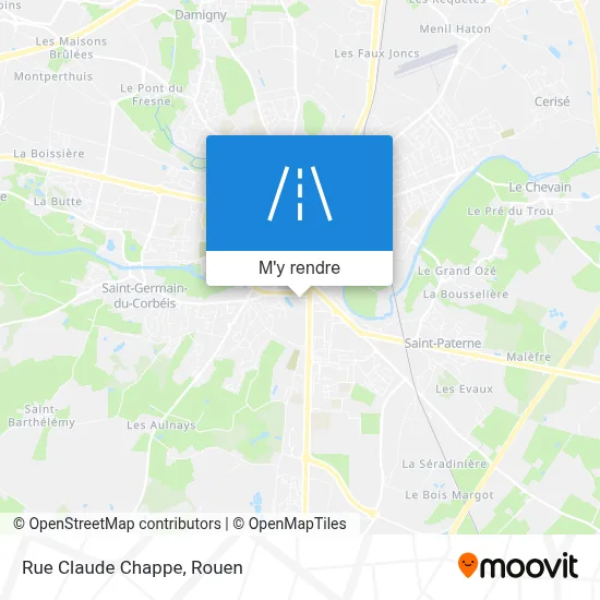 Rue Claude Chappe plan
