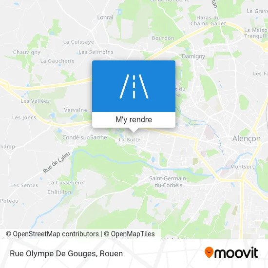 Rue Olympe De Gouges plan