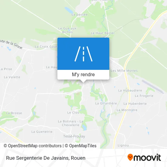 Rue Sergenterie De Javains plan