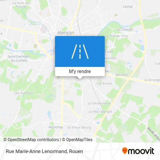Rue Marie-Anne Lenormand plan