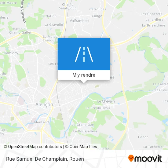 Rue Samuel De Champlain plan
