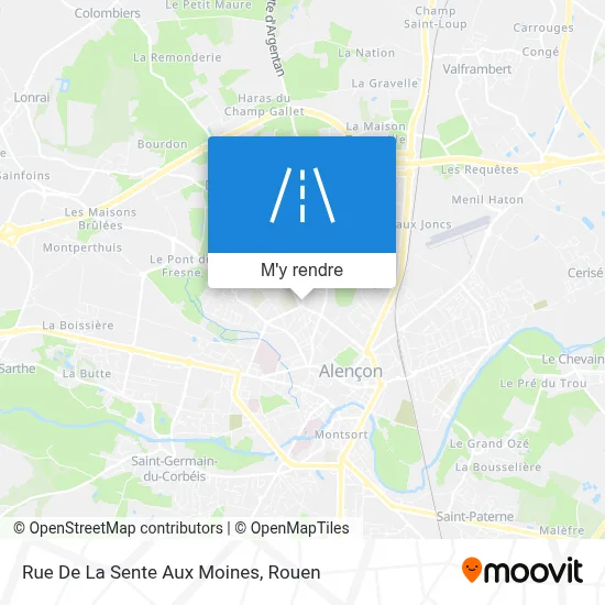 Rue De La Sente Aux Moines plan