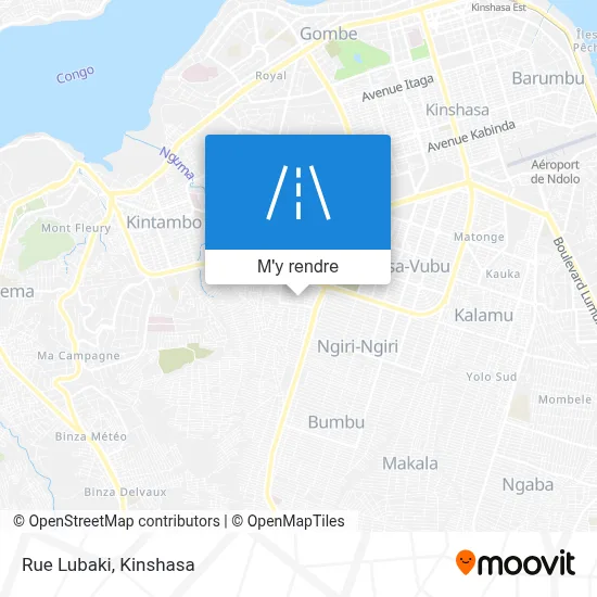 Rue Lubaki plan