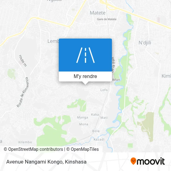 Avenue Nangami Kongo plan