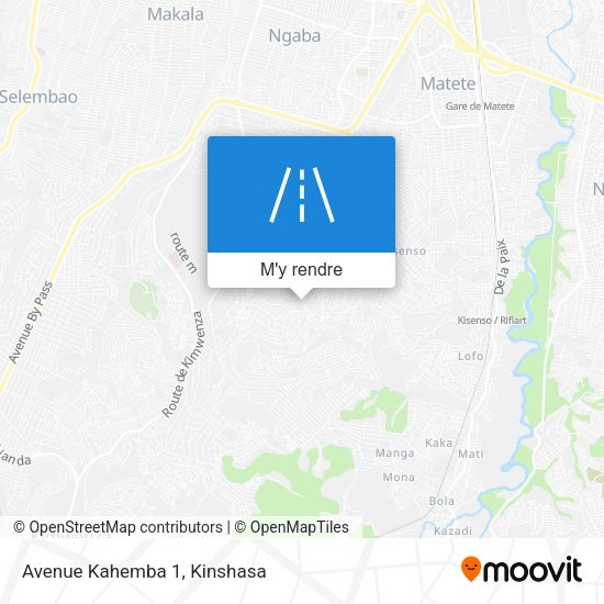 Avenue Kahemba 1 plan