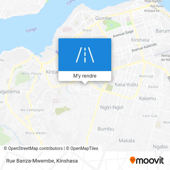 Rue Banza-Mwembe plan