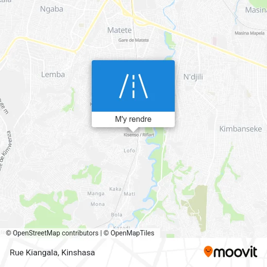 Rue Kiangala plan