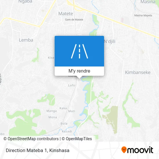 Direction Mateba 1 plan