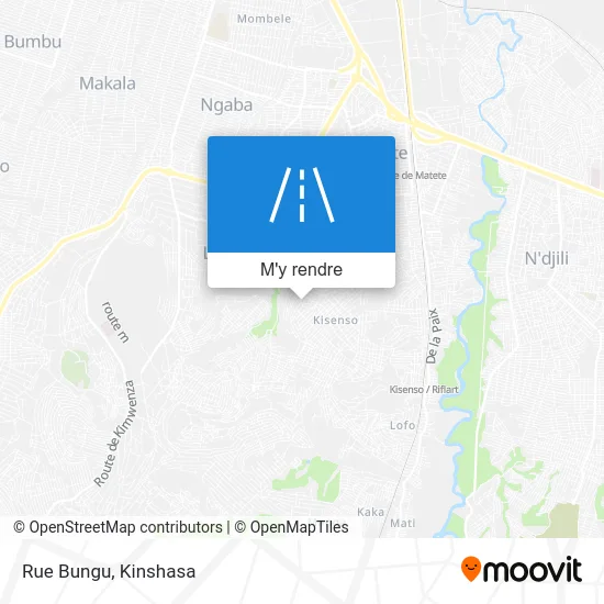 Rue Bungu plan