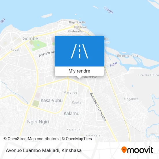 Avenue Luambo Makiadi plan