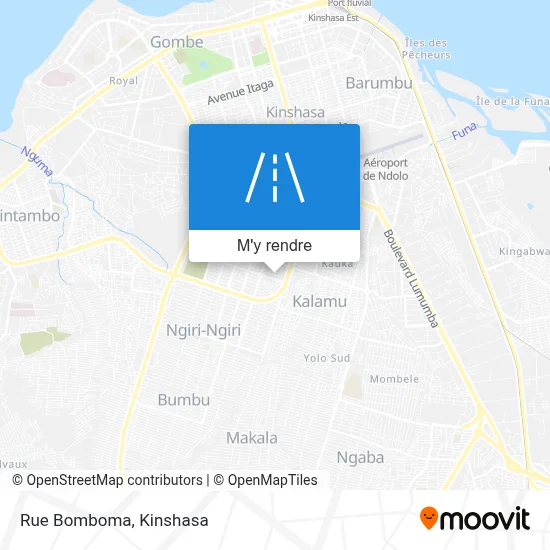 Rue Bomboma plan