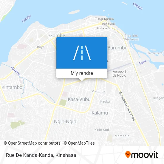 Rue De Kanda-Kanda plan