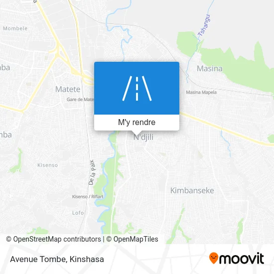 Avenue Tombe plan