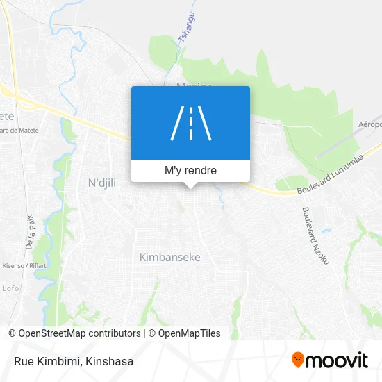 Rue Kimbimi plan