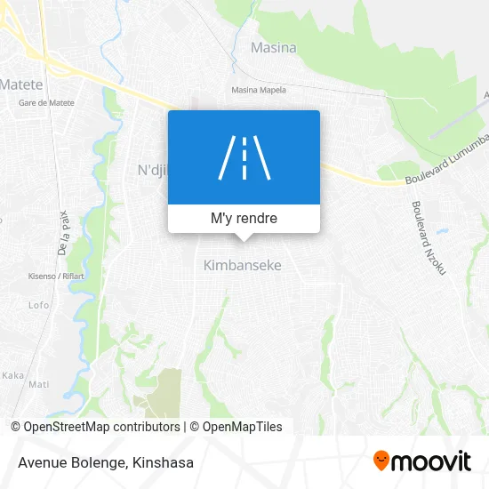 Avenue Bolenge plan