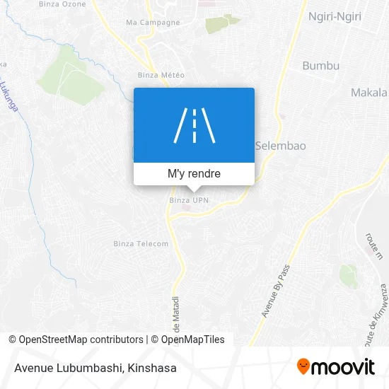 Avenue Lubumbashi plan