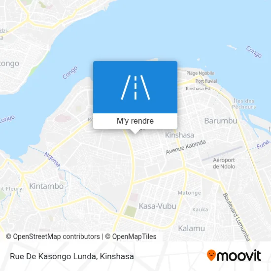 Rue De Kasongo Lunda plan