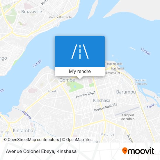 Avenue Colonel Ebeya plan