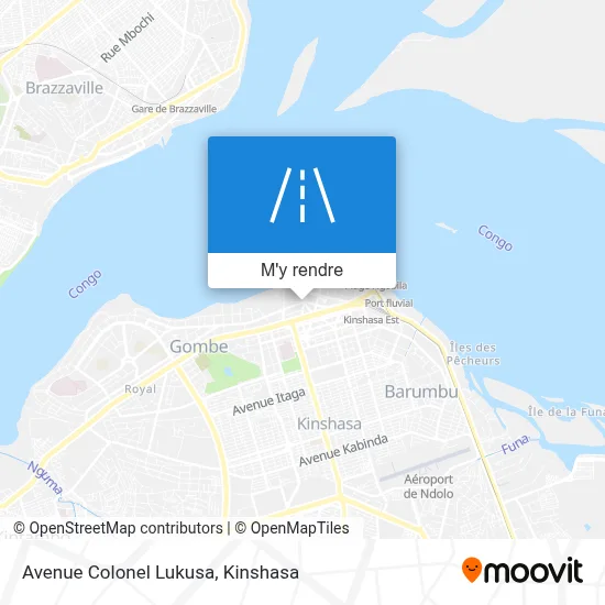 Avenue Colonel Lukusa plan