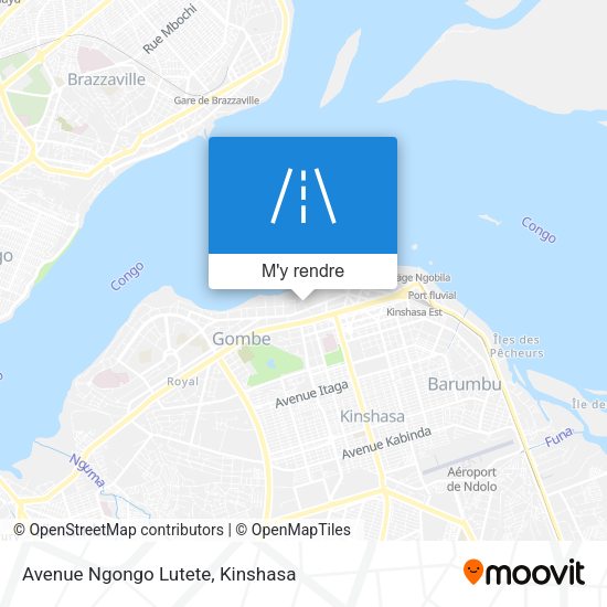 Avenue Ngongo Lutete plan
