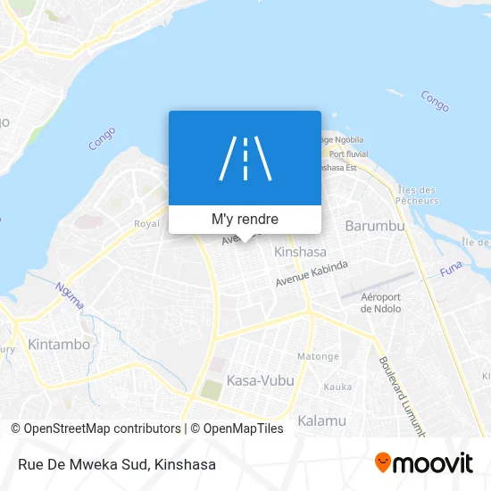 Rue De Mweka Sud plan