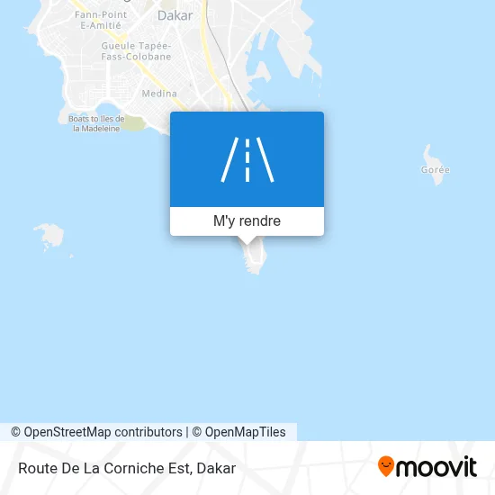 Route De La Corniche Est plan
