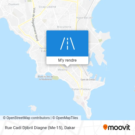 Rue Cadi Djibril Diagne (Me-15) plan