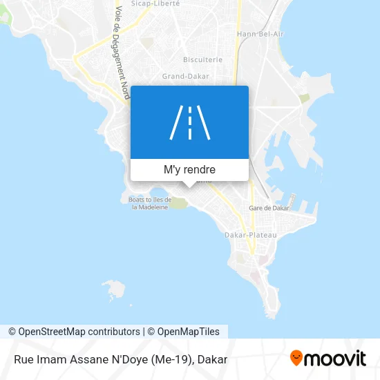 Rue Imam Assane N'Doye (Me-19) plan