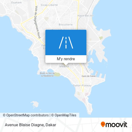 Avenue Blaise Diagne plan
