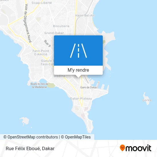 Rue Félix Eboué plan