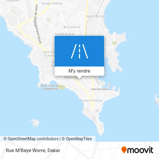 Rue M'Baye Worre plan