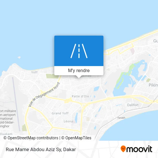 Rue Mame Abdou Aziz Sy plan