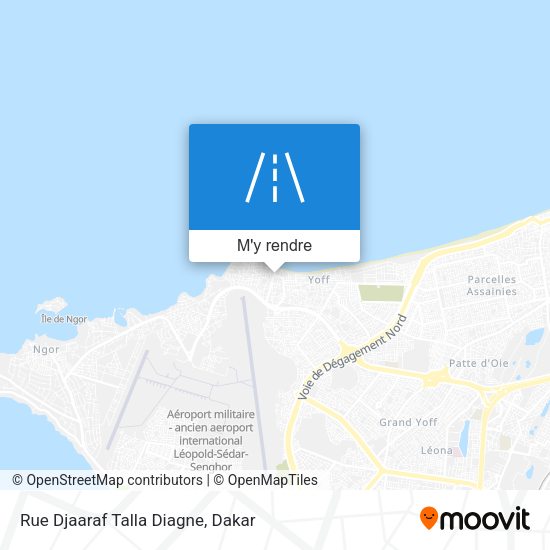 Rue Djaaraf Talla Diagne plan