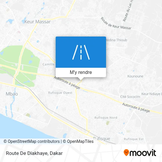Route De Diakhaye plan