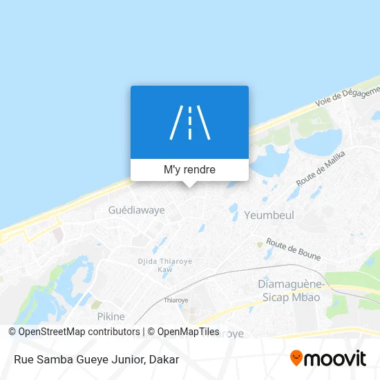 Rue Samba Gueye Junior plan