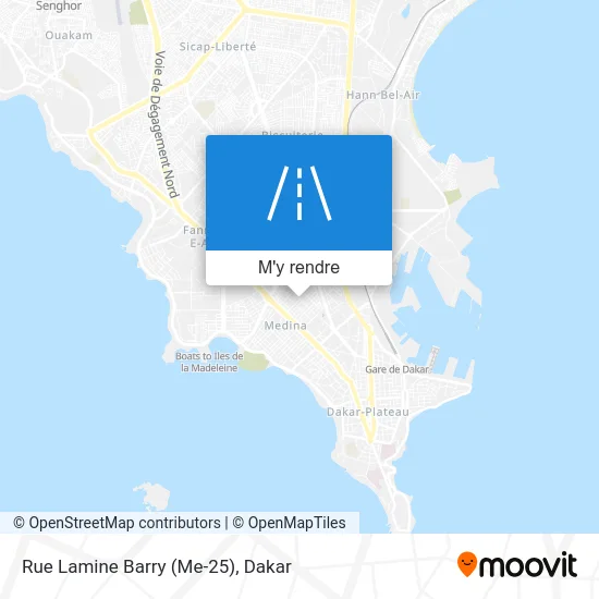 Rue Lamine Barry (Me-25) plan