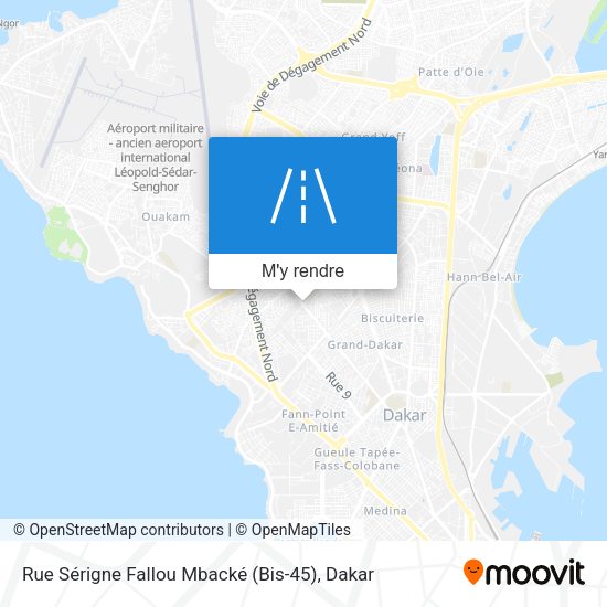 Rue Sérigne Fallou Mbacké (Bis-45) plan