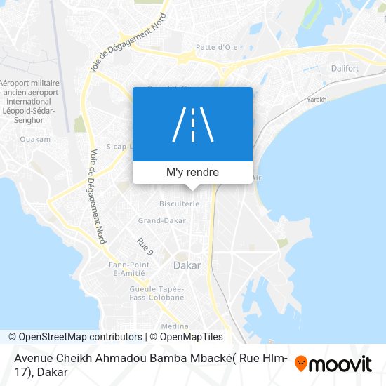 Avenue Cheikh Ahmadou Bamba Mbacké( Rue Hlm-17) plan