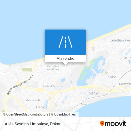Allée Seydina Limoulaye plan